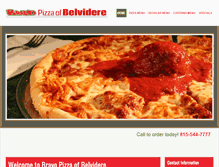 Tablet Screenshot of bravospizza.com